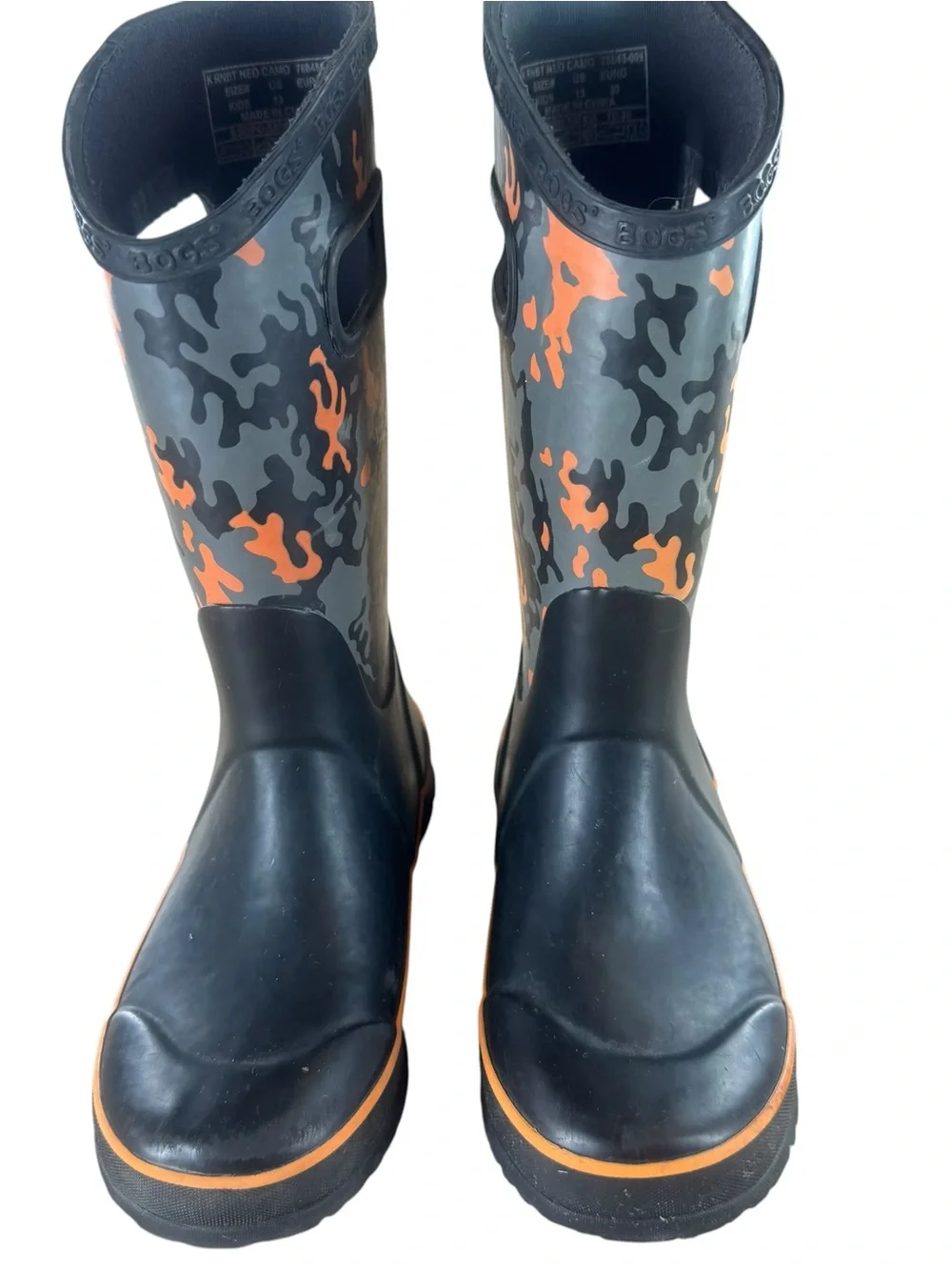 BOGS Neo Camo Kids Boys Toddler Boots Size 13 Waterproof Round Toe Rainboot